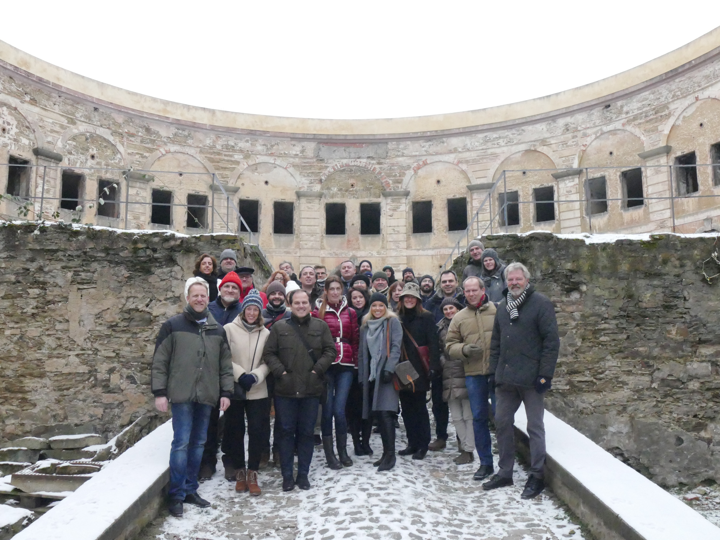 MAPS in FortAsterstein Gruppenbild Besuch der MAPS Partner am Fort Asterstein, 28.02.2018